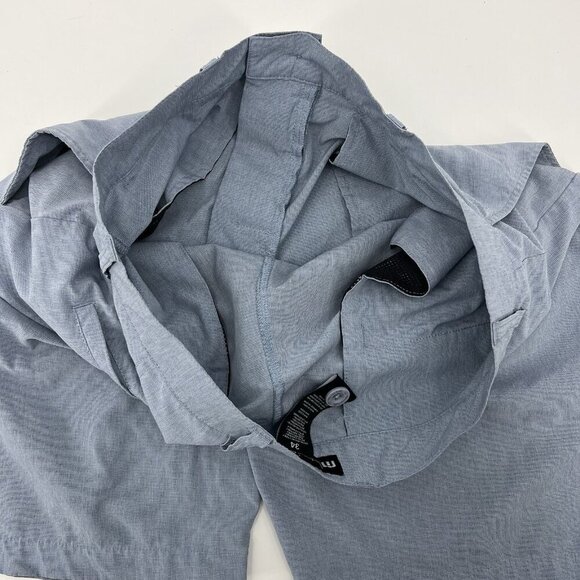 Travis Mathew Light Blue Flat Front Golf Performance Shorts Size 34 10" Inseam - Picture 4 of 4